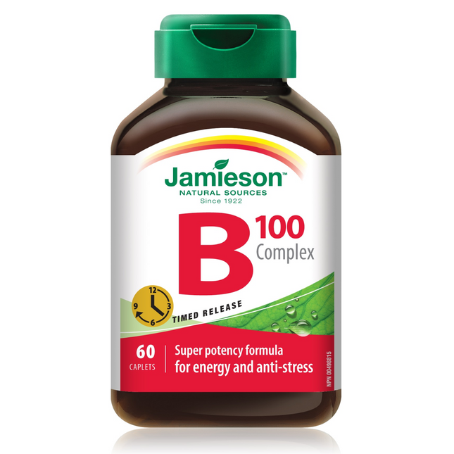 Jamieson - B 100 Complex, Ultra Strength, Timed Release | 60 Caplets