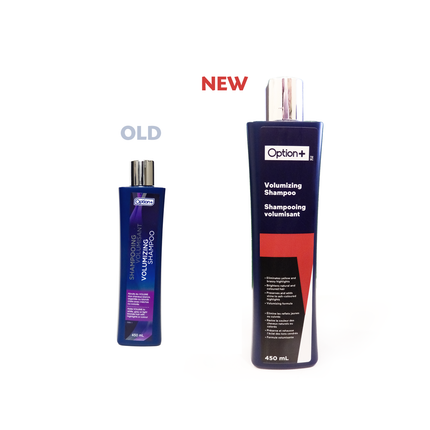 Option+ Shampooing Volumisant Blanc, Gris et Blond | 450 ml