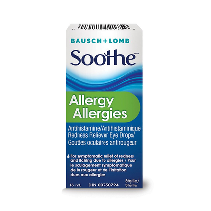 Soothe - Gouttes oculaires décongestionnantes contre les allergies | 15 ml