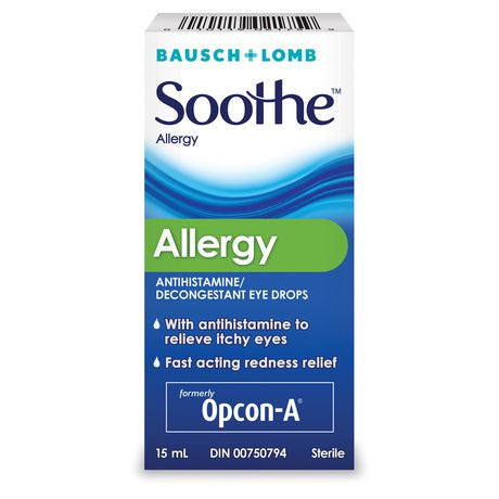 Soothe Allergy Decongestant Eye Drops | 15 ml