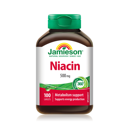 Jamieson - Niacin 500 mg | 100 Caplets
