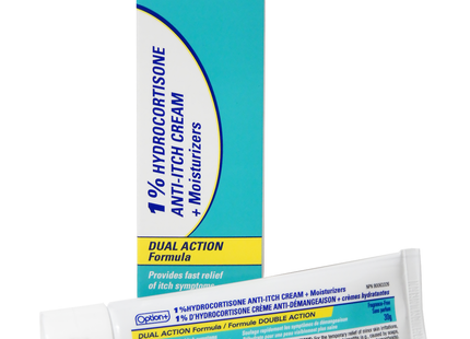 Option+ Hydrocortisone 1% Anti-Itch Cream with Moisturizer | 30 g