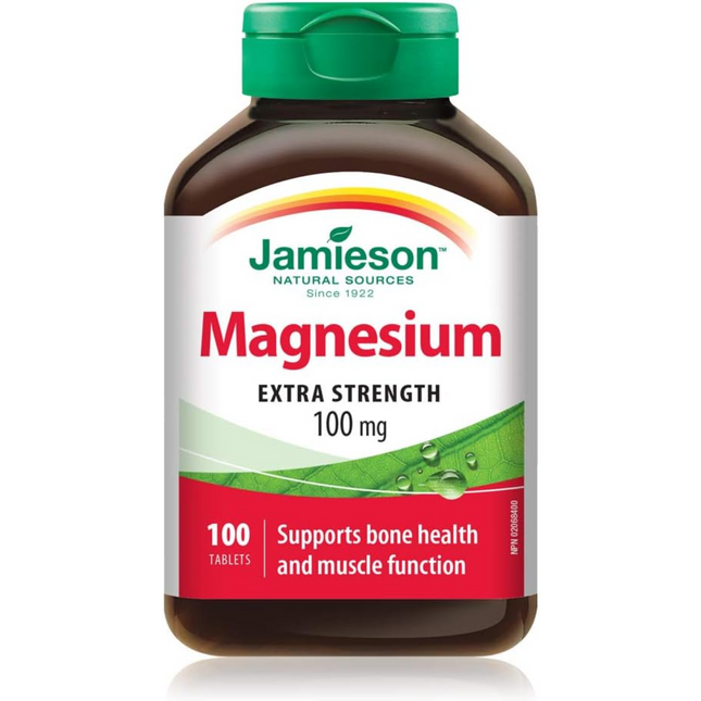 Jamieson - Magnesium Extra Strength 100mg | 100 Tablets