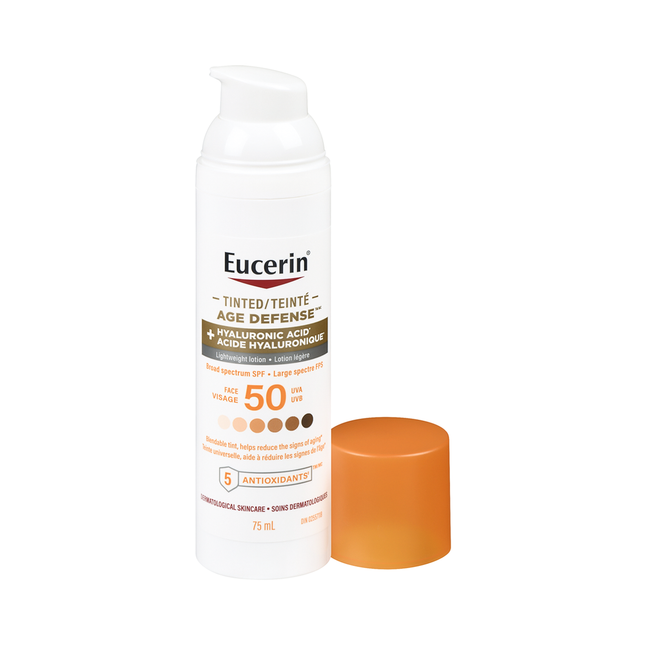 Eucerin - Tinted Age Defense Lightweight Lotion with Hyaluronic Acid | 75 mL