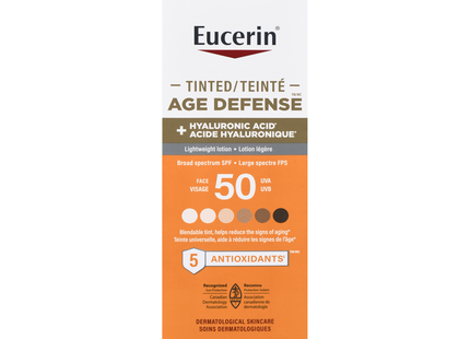 Eucerin - Tinted Age Defense Lightweight Lotion with Hyaluronic Acid | 75 mL