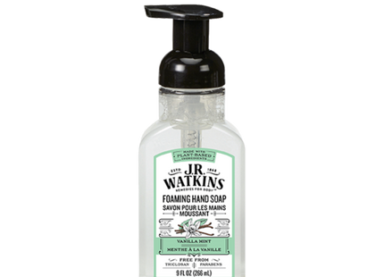 J.R. Watkins - Foaming Hand Soap - Vanilla Mint Scent | 266 ml