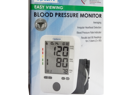 Option+ Easy Viewing Blood Pressure Monitor