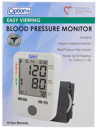 Option+ - Easy Viewing Blood Pressure Monitor