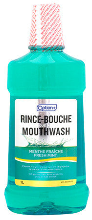 Option+ Fresh Mint Antiseptic Mouthwash | 1 L