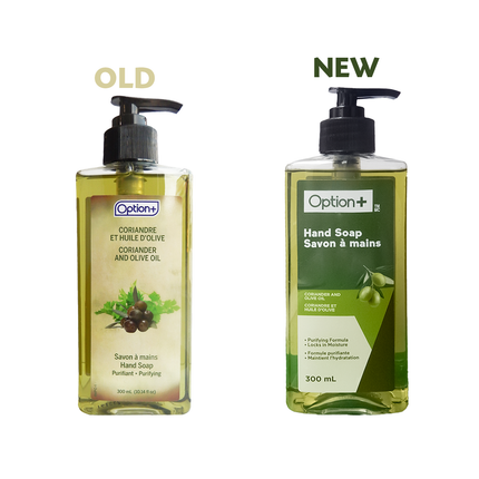 Option+ Coriander & Olive Oil Purifying Hand Soap | 300 mL