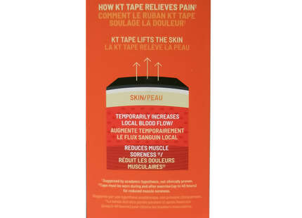 KT Tape - Bande thérapeutique Kinisiology, Wide Pro 100% synthétique, noir de jais | 10 bandes