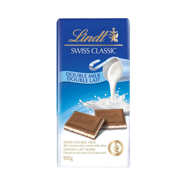 Lindt - Lindor Chocolat au lait double classique suisse | 100 g