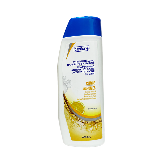 Option+ Anti-Dandruff Shampoo with Citrus | 420 mL