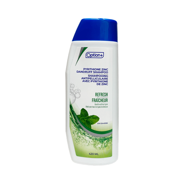 Option+ Shampoing antipelliculaire au pyrithione de zinc, Refresh | 420 ml