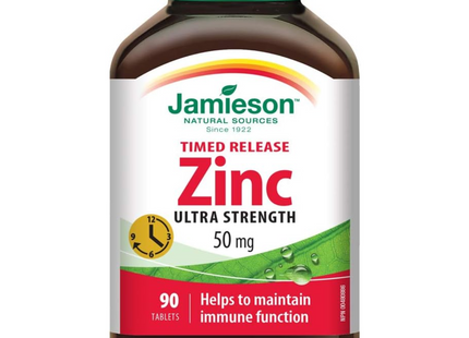 Jamieson - Zinc ultra résistant à libération prolongée | 90 comprimés