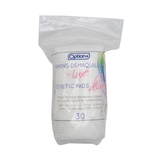 Option+ Deluxe Cosmetic Pads | 30 Pads
