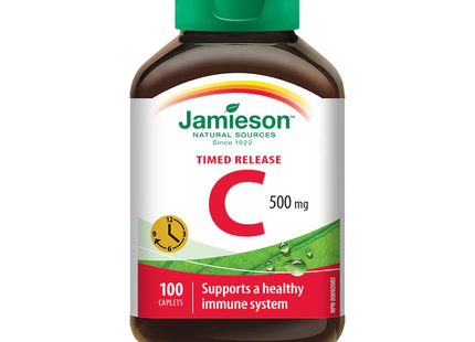 Vitamine C Jamieson, 500 mg, libération prolongée | 100 comprimés