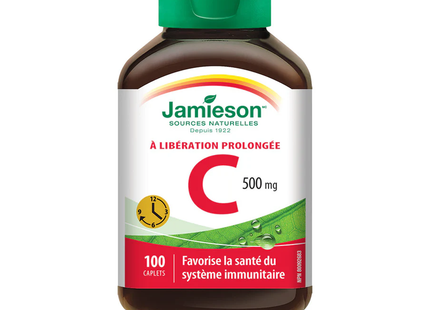 Vitamine C Jamieson, 500 mg, libération prolongée | 100 comprimés