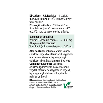Jamieson - Vitamine C 500 mg, à libération prolongée | 100 comprimés