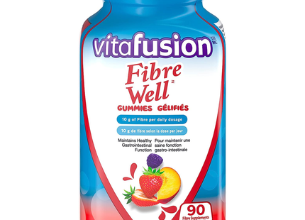 Vitafusion - Fibre Well - Fibre Supplement Gummies - Assorted Fruit Flavours | 90 Gummies