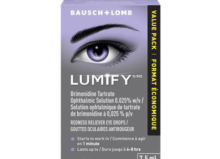 Bausch + Lomb - Lumify Eye Drops Value Pack | 7.5 mL