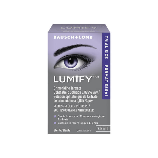 Bausch + Lomb - Gouttes pour les yeux Lumify - Pack économique | 7,5 ml