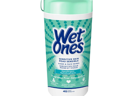 Wet Ones - Sensitive Skin Hand Wipes | 40 Wipes