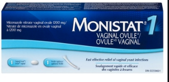 Monistat - Traitement 1 jour des mycoses vaginales - 1 Ovule vaginal de nitrate de miconazole 1200 mg