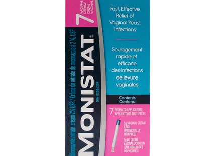 Monistat - 7 Vaginal Cream Prefilled Applicators | 7 x 5 g