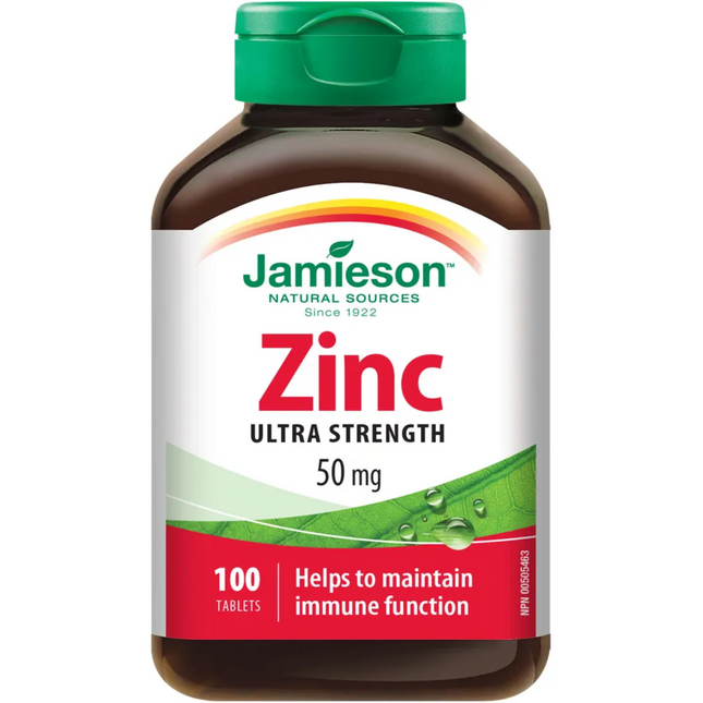 Jamieson - Ultra Strength Zinc 50mg | 100 Tablets