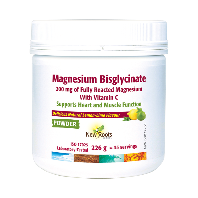 New Roots - Bisglycinate de magnésium 200 mg | 226 g