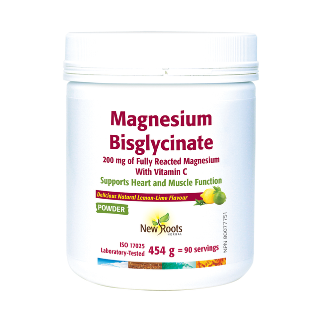 New Roots - Bisglycinate de magnésium 200 mg | 454 g