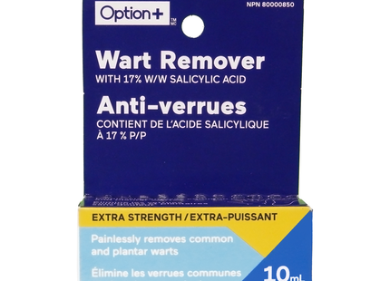 Option+ Dissolvant de verrues extra puissant | 10 ml de liquide