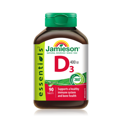 Jamieson Vitamine D3, 400 UI | 90 comprimés