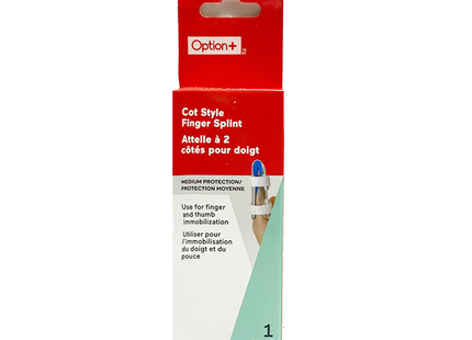Option+ Cot Style Finger Splint | 1 Spint