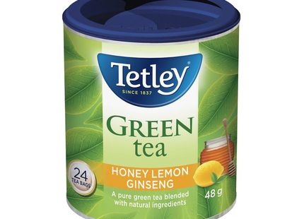 THÉ VERT TETLEY MIEL CITRON GINSENG 48G