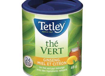 THÉ VERT TETLEY MIEL CITRON GINSENG 48G