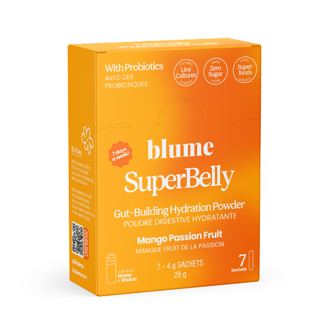 Blume - Superbelly Gut Building Hydration Powder, Mango Passion Fruit | 7 Sachets