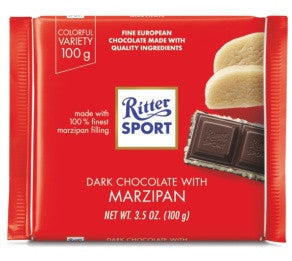 Ritter Sport Dark Chocolate Bar with Marzipan | 100 g