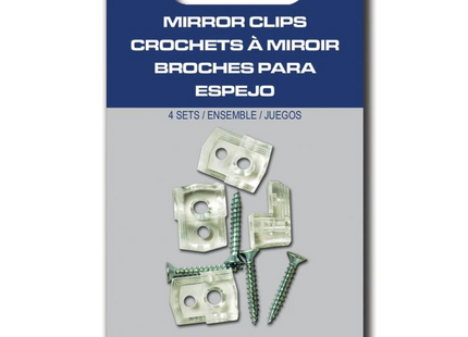 Home-Aide - Mirror Clips | 4 Sets