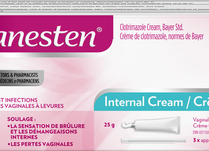 Canesten - Internal Vaginal Cream | 3 Day