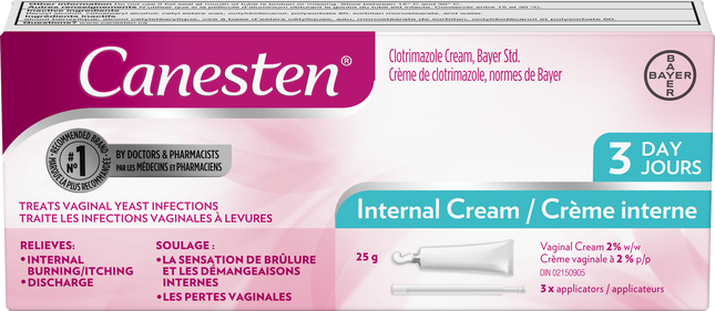 Canesten - Internal Vaginal Cream | 3 Day