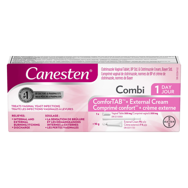 Canesten - Combi ComforTAB + Crème vaginale externe | Un jour