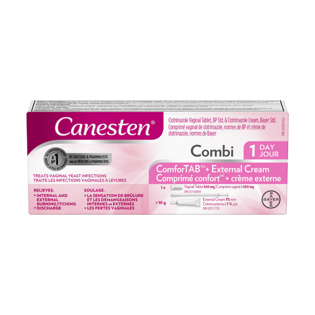 Canesten - Combi ComforTAB + Crème vaginale externe | Un jour