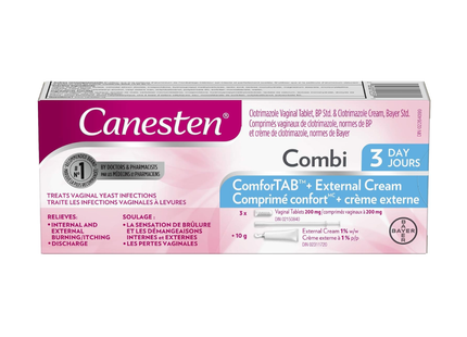 Canesten - Combi ComforTab + Crème vaginale externe | 3 jours