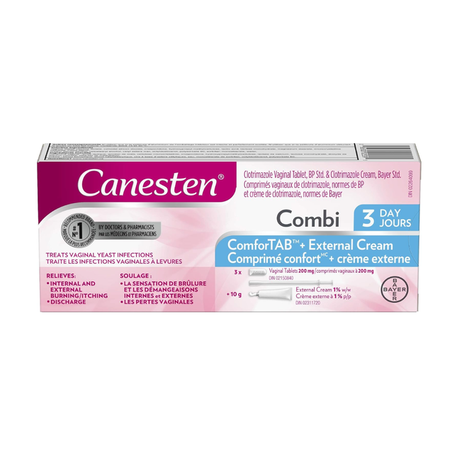 Canesten - Combi ComforTab + Crème vaginale externe | 3 jours