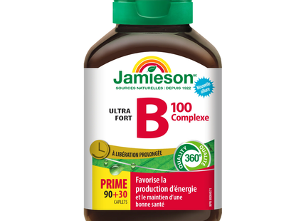 Jamieson - B 100 Complex, Timed Release, Ultra Strength | 90 + 30 Caplets