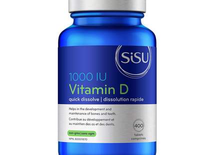 Sisu - Vitamine D 1000UI | 400 comprimés