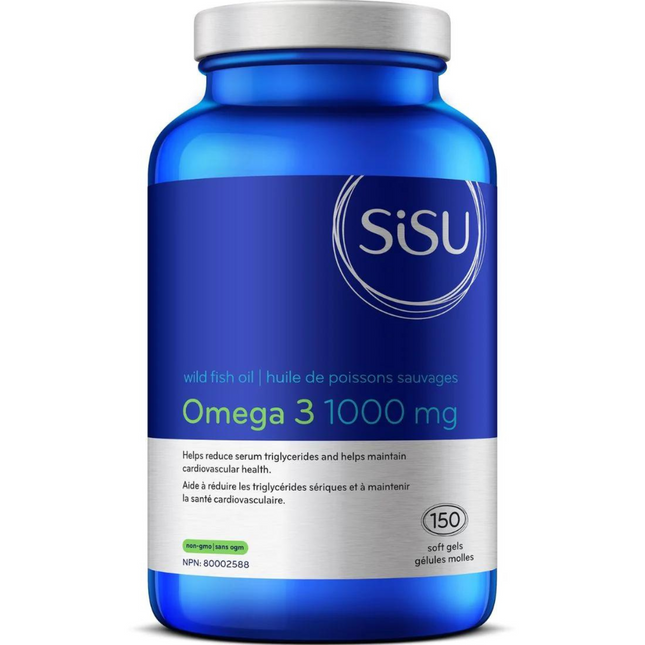 Sisu - Huile de poisson sauvage Oméga-3 1000 mg - Arôme naturel d'orange | 120 gélules molles*