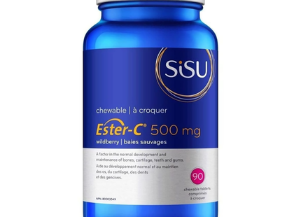 Sisu - Ester-C 500 mg Chewable Tablets - Wildberry Flavour | 90 Tablets*